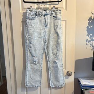 Kendall & Kylie Light Blue Distressed Jeans
